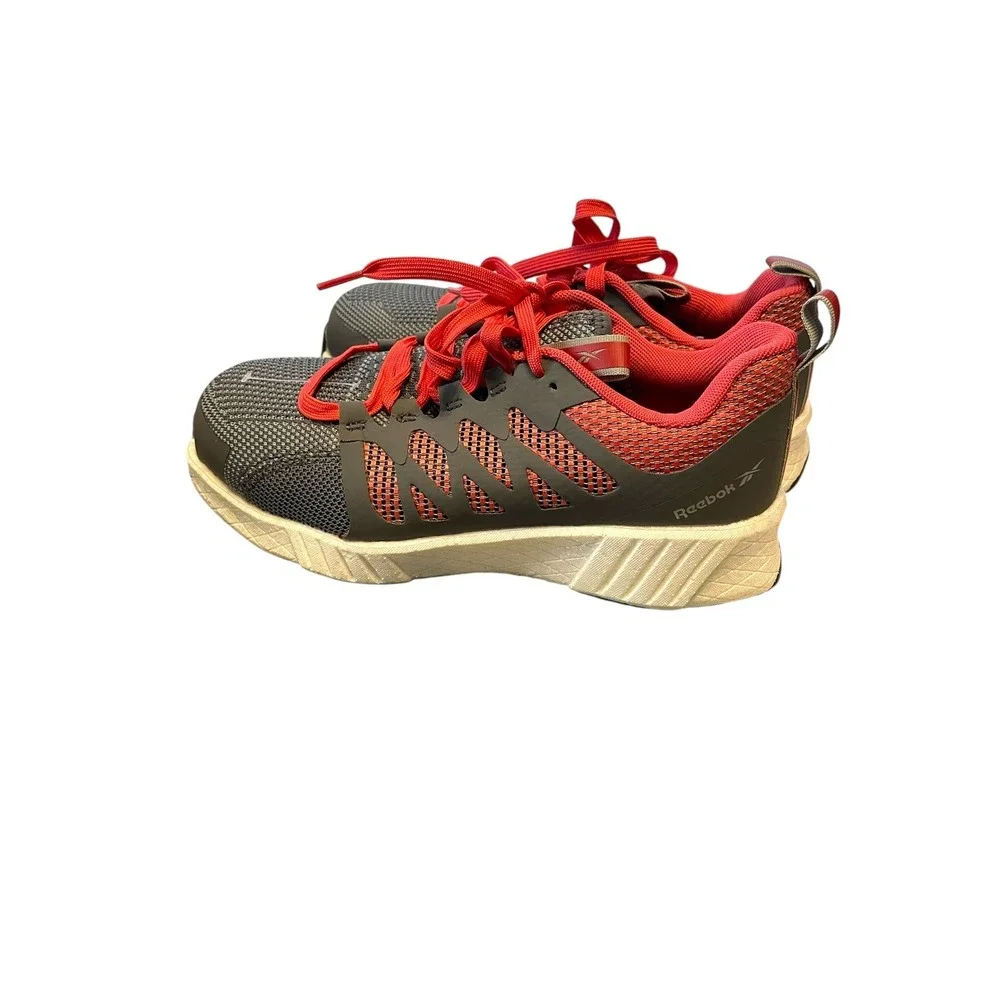 Reebok Work‎ Fusion Flexweave Composite Toe Shoe – Women's 8 W Gray Pink